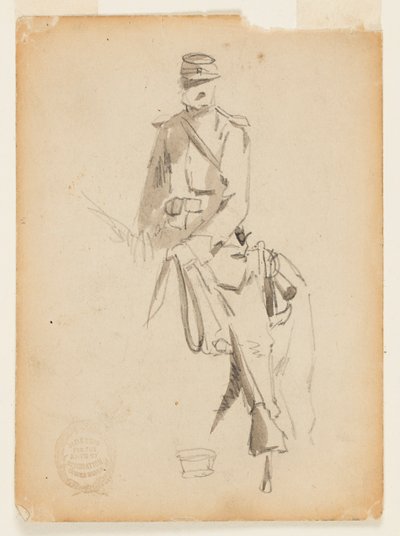 騎兵将校 作： Winslow Homer
