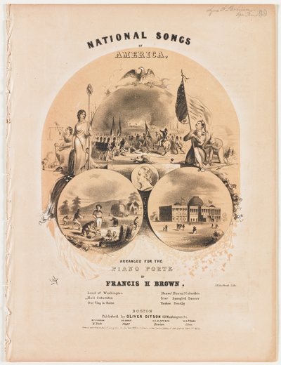 National Songs of America [5 ページの歌] シート】 作： Winslow Homer