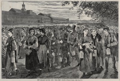 ニューイングランドの工場生活 - "ベル・タイム" 作： Winslow Homer