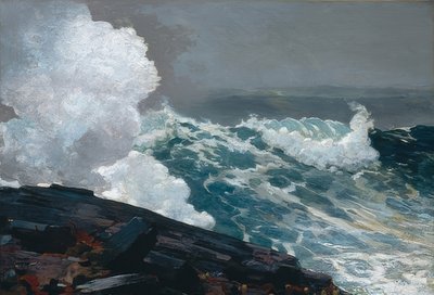 北東風-北東。 1895年、1901年に改訂 作： Winslow Homer