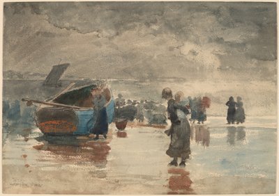 オン・ザ・サンズ 作： Winslow Homer
