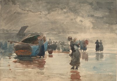 On the Sands, 1881年。 作： Winslow Homer