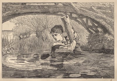 「オリン、急いでくれ、もう持ちこたえられない」 作： Winslow Homer