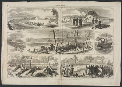 1862年、バージニア州ヨークタウンの前の陸軍。 作： Winslow Homer
