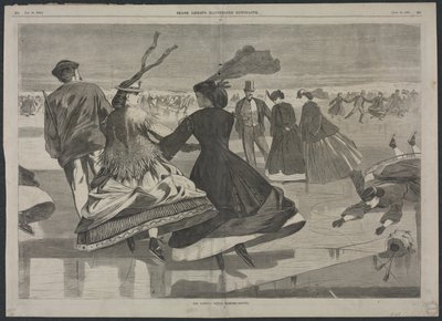 冬の国民運動 - スケート 作： Winslow Homer