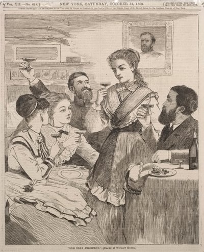 私たちの次期大統領、1868年。 作： Winslow Homer