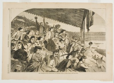 私たちの水場-サラトガでの競馬 作： Winslow Homer