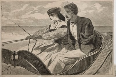 私たちの水飲み場-1865年ニューポートの空の袖。 作： Winslow Homer