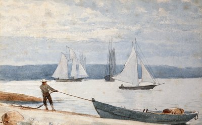 ドリーを引く、1880 作： Winslow Homer