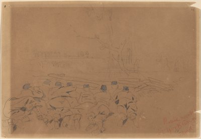 ヨークタウンの反乱軍工作所 作： Winslow Homer