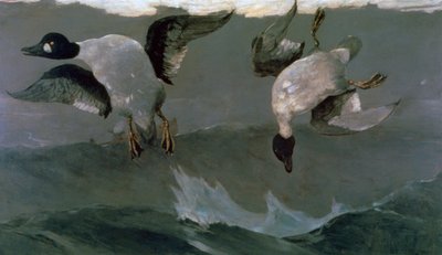 右と左、1909 作： Winslow Homer