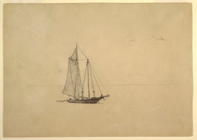 ディンギーとスクーナー 作： Winslow Homer