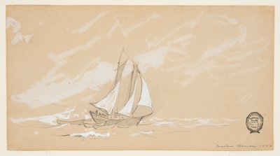 スクーナー船と 3 つのドーリー 作： Winslow Homer