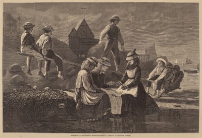 シーソー-マサチューセッツ州グロスター、1874年発行。 作： Winslow Homer