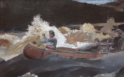 ラピッズを撮影、サグネ川、1905-10。 作： Winslow Homer