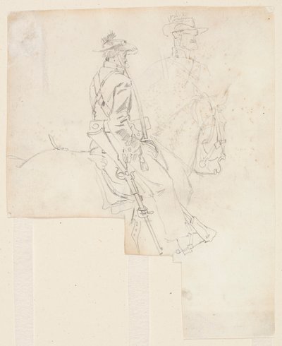 騎馬将校の側面図 作： Winslow Homer