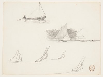 帆船の六つの研究 作： Winslow Homer