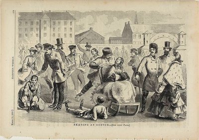 ボストンでスケート 作： Winslow Homer
