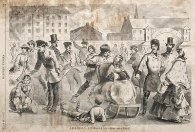 ボストンでスケート 作： Winslow Homer