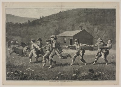 スナップ・ザ・ホイップ、1873年。 作： Winslow Homer