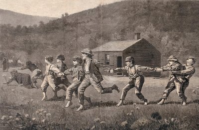 「スナップ・ザ・ウィップ」、1873年9月20日 作： Winslow Homer