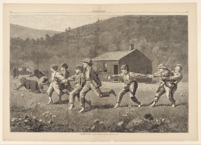 ホイップをスナップ、ハーパーズウィークリー、1873年9月20日、245〜25ページ 作： Winslow Homer