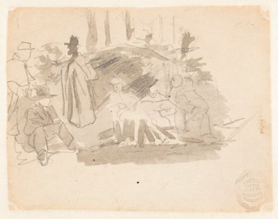 兵士のキャンプ 作： Winslow Homer