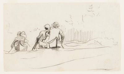 2 つのカヌーの船尾ビュー 作： Winslow Homer