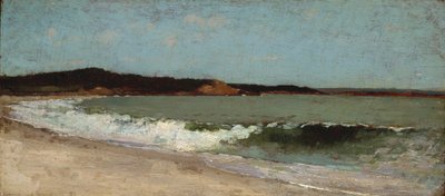 マサチューセッツ州マンチェスターのイーグルヘッドの研究、1869年頃（木の油） 作： Winslow Homer