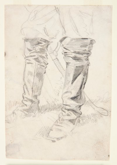 騎兵将校のブーツの研究 作： Winslow Homer