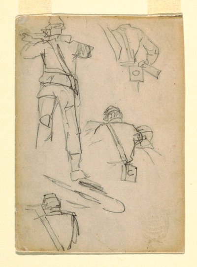 狙いを定める兵士の研究 作： Winslow Homer