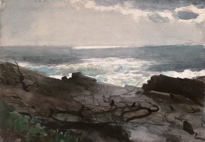 陽光と影、プラウト・ネック 作： Winslow Homer
