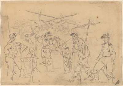 サトラーのテント、第 3 ペンシルベニア騎兵隊 [直訳] 作： Winslow Homer