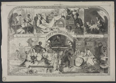 感謝祭の日、1860年-社会の2つの偉大な階級、1860年。 作： Winslow Homer