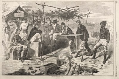 キャンプで感謝祭 作： Winslow Homer