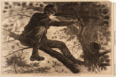 ポトマック陸軍--ピケット当番の狙撃手 作： Winslow Homer