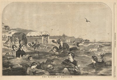 『ハーパー』より「ニューポートの沐浴」 作： Winslow Homer