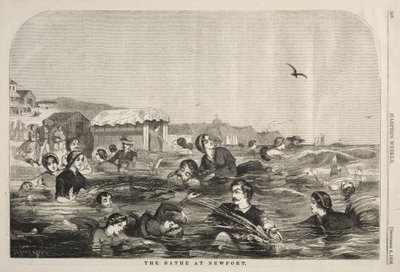 ニューポートの浴場、1858。 作： Winslow Homer