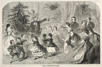 1858年のクリスマスツリー。 作： Winslow Homer