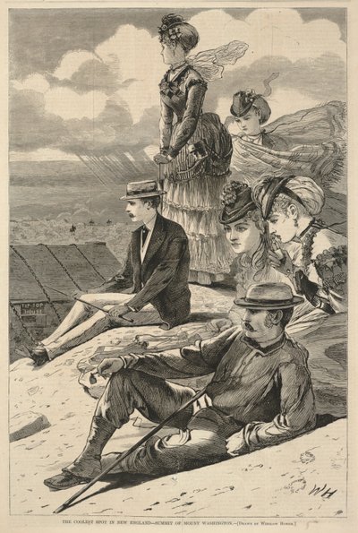 ニューイングランドで最も涼しい場所--ワシントン山の頂上（1870年7月23日『Harper