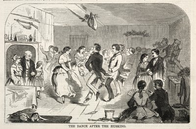 ハスク後のダンス、1858年。 作： Winslow Homer