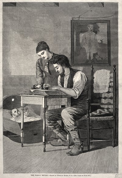 家族記録、1875。 作： Winslow Homer