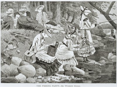 「フィッシングパーティー-」 作： Winslow Homer