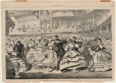 1863 年 11 月 5 日、音楽アカデミーでのロシアの大舞踏会、ハーパーより 作： Winslow Homer