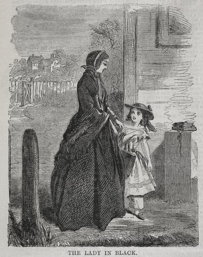 レディ・イン・ブラック、1860年。 作： Winslow Homer