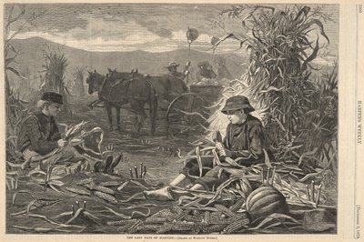 収穫の最後の日々、ハーパーより 作： Winslow Homer