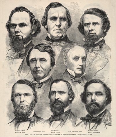 アメリカ合衆国議会におけるサウスカロライナ州からの最後の代表団 作： Winslow Homer