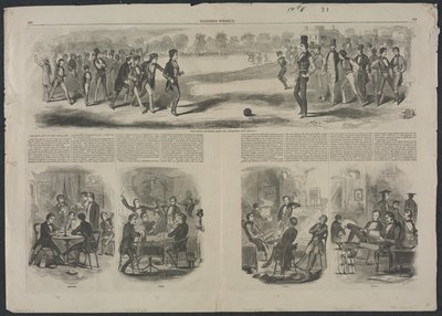 ソフスと新入生の間の一致、1857。 作： Winslow Homer