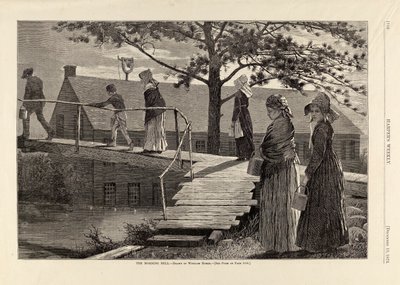 1873年12月13日付『ハーパーズ・ウィークリー』誌より「モーニング・ベル 作： Winslow Homer