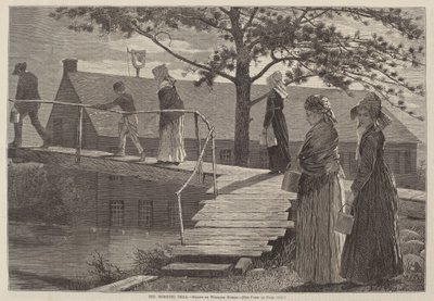 1873年に出版された「朝の鐘」。 作： Winslow Homer